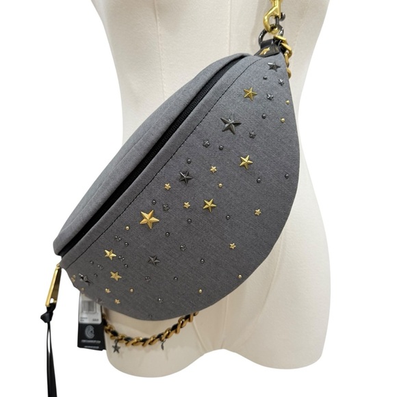Rebecca Minkoff Chelsea Studed Stars Sling Bag Bum Bag Convertible Crossbody NWT - Picture 4 of 14